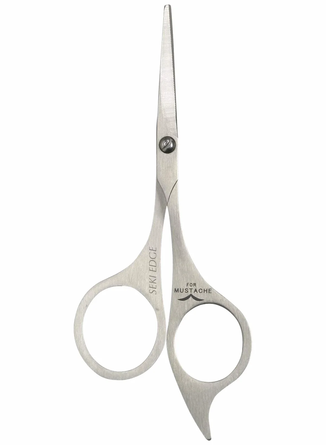 Seki EDGE SS-902 | Made in Japan | Tijeras de barba dentadas | Tijeras de precisión ergonómicas de acero inoxidable | Hojas finas afiladas a mano | 12,4 x 5,1 x 0,6 cm