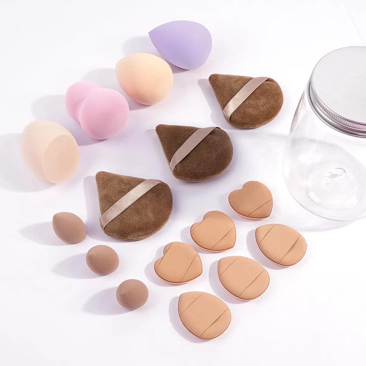 MAANGE Juego de 49 brochas de maquillaje, juego de herramientas de maquillaje multifuncionales con brochas de maquillaje, brochas de maquillaje, bolsa de brochas de maquillaje (champán)