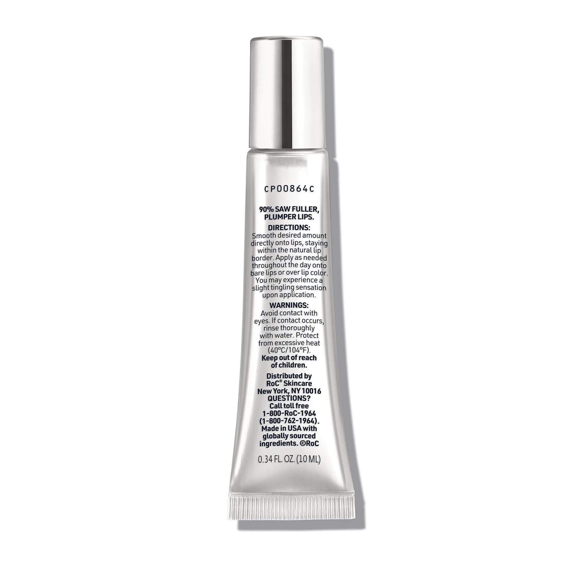 RoC Derm Correxion Lip Volumizer | Bálsamo Rellenador para Labios con Ácido Hialurónico y Péptidos de Colágeno | 10 ml