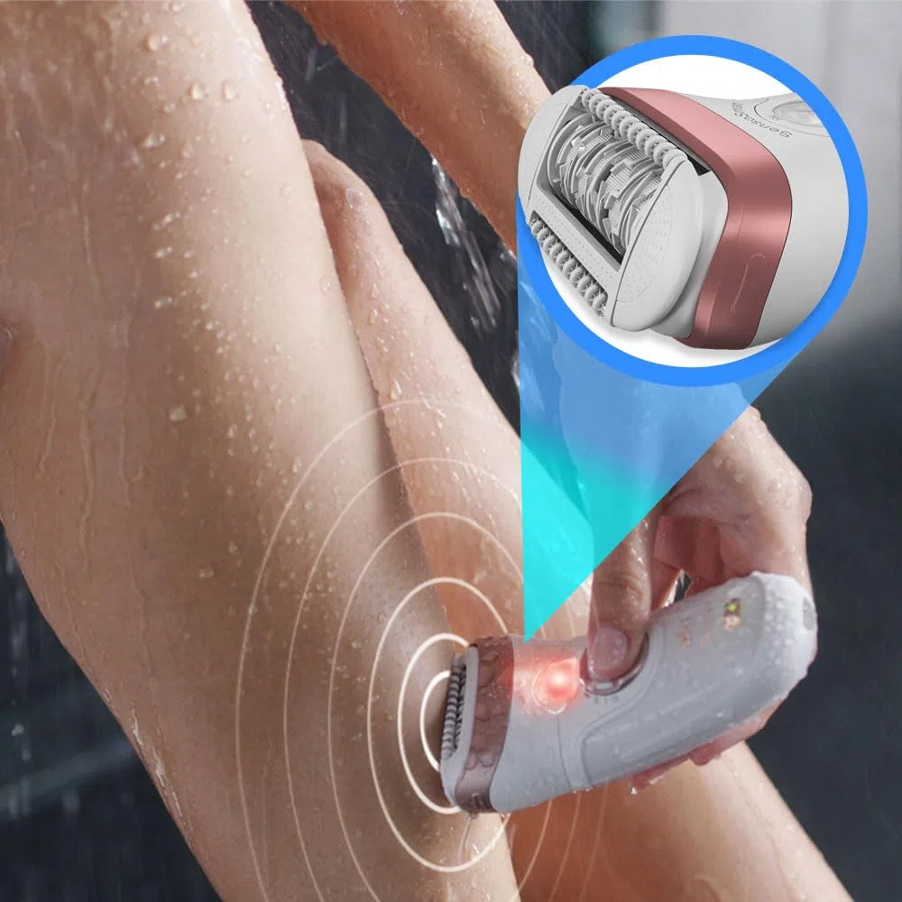 Anakel Home Repuesto Cabezal Depilación 81533164 Compatible con Braun Silkepil 7, Silkepil 9, Xpressive y SensoSmart, Cabezal Extra Ancho, Color Blanco