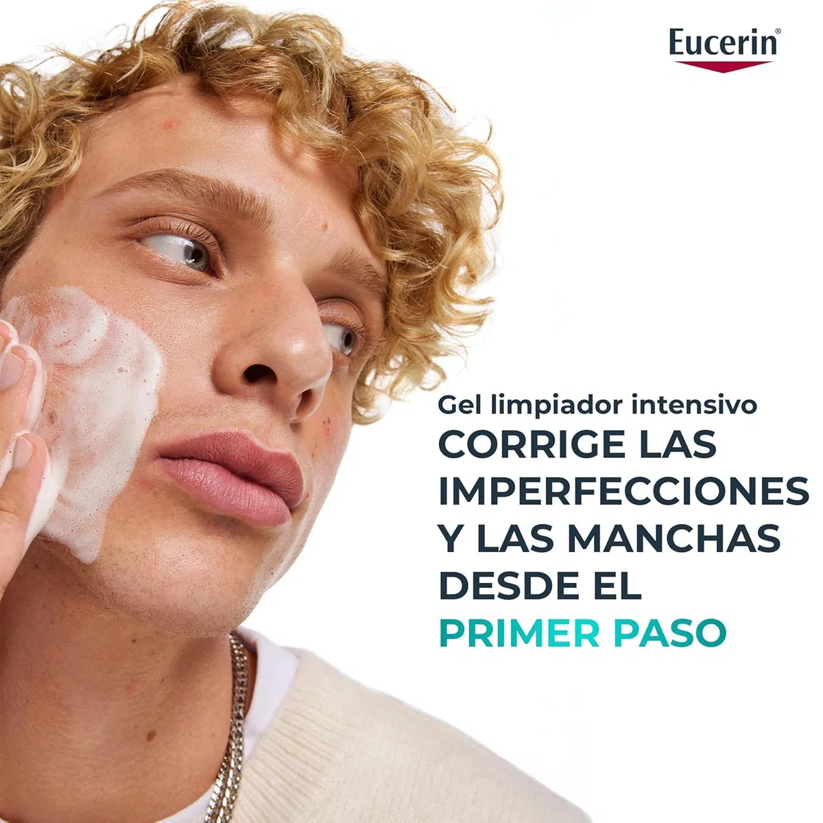 Eucerin DermoPure Clinical Gel Limpiador Corrector (400 ml), limpiador facial y corporal contra manchas, imperfecciones y brillos con Ácido Salicílico, para piel con tendencia acneica