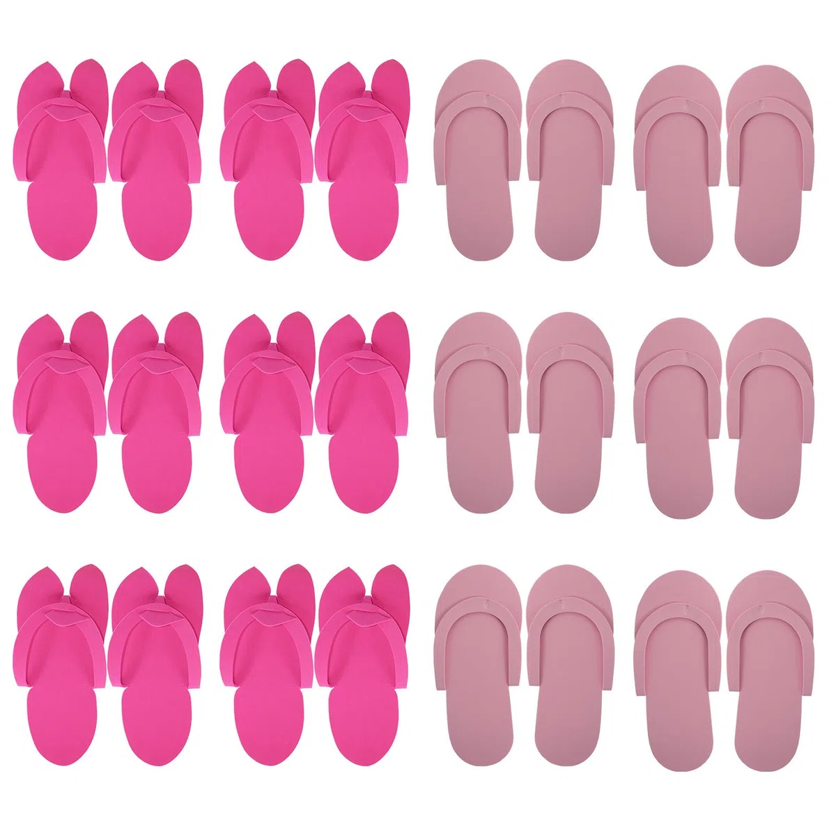 minkissy 12 Pares De Zapatillas Desechables Para Pedicura Multifuncción Ligera Antideslizante 10.23X4.33X0.39In Calzado Para Invitados Spa Hotel Viaje