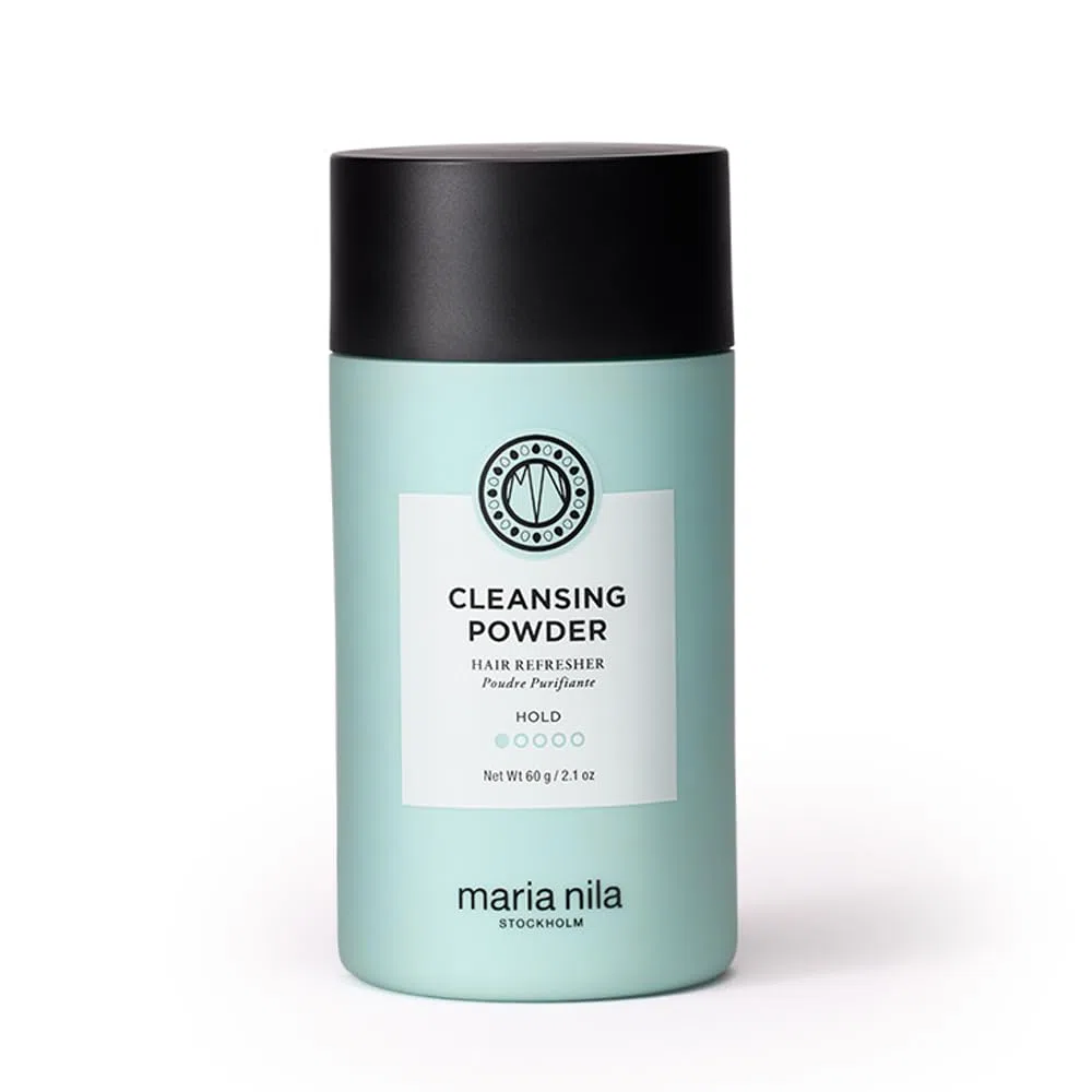 Maria Nila Cleansing Powder, Refresca el cabello y el cuero cabelludo, absorbe grasas, aceites y residuos de productos, 100% vegano y sin sulfatos ni parabenos