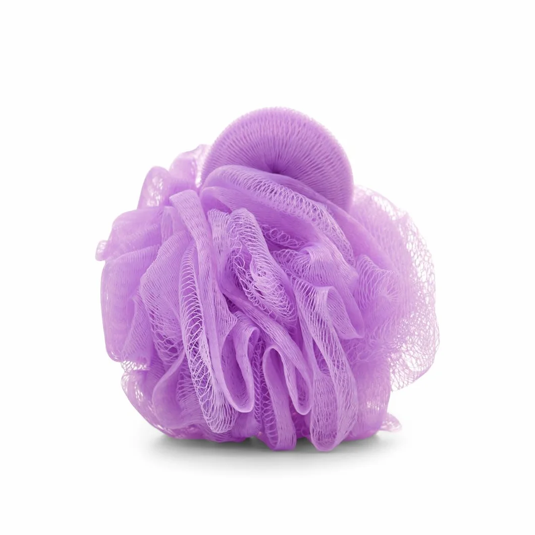 Isabelle Laurier - Flor de ducha y baño, color morado - Esponja de baño para el cuerpo - Regalo para mujer