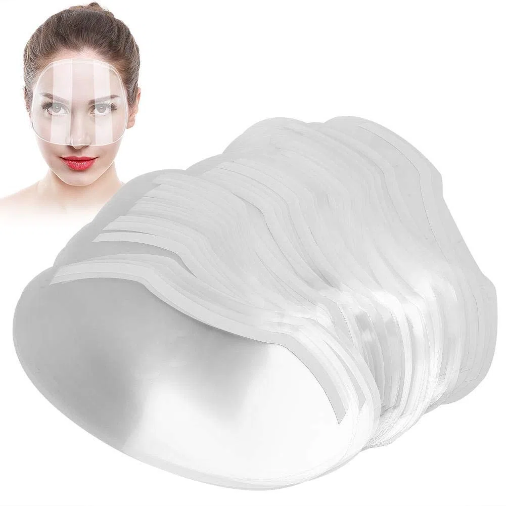 Protector Facial de Laca Para El Cabello, 100 Piezas Profesional Transparente Para Peluquería Peluquería Tinte Para El Cabello, Protección Para La Cara Ojos