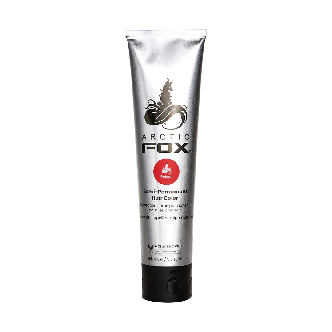 ARCTIC FOX 100% Vegan & Cruelty Free Vibrant Semi Permanent Hair Colour Dye - Poison 165 ml e