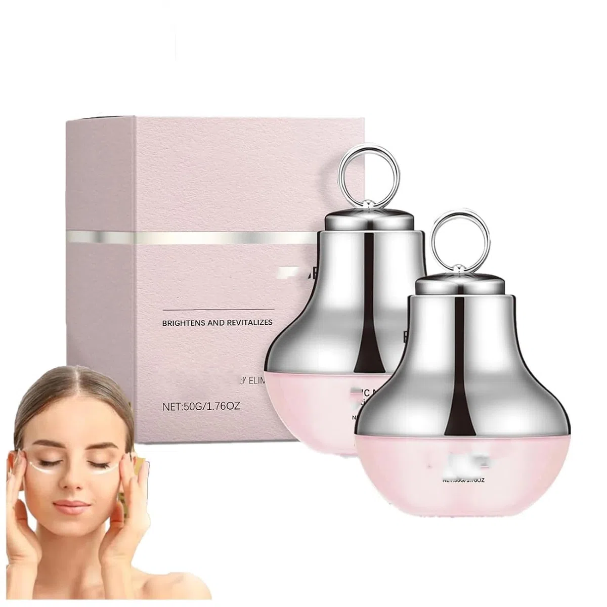 Crema de Ojos con Masaje eléctrico para ojeras, Antiarrugas, reafirmante e hidratante. Crema de polipéptidos para el Contorno de Ojos. Reafirma y suaviza Las líneas de expresión.