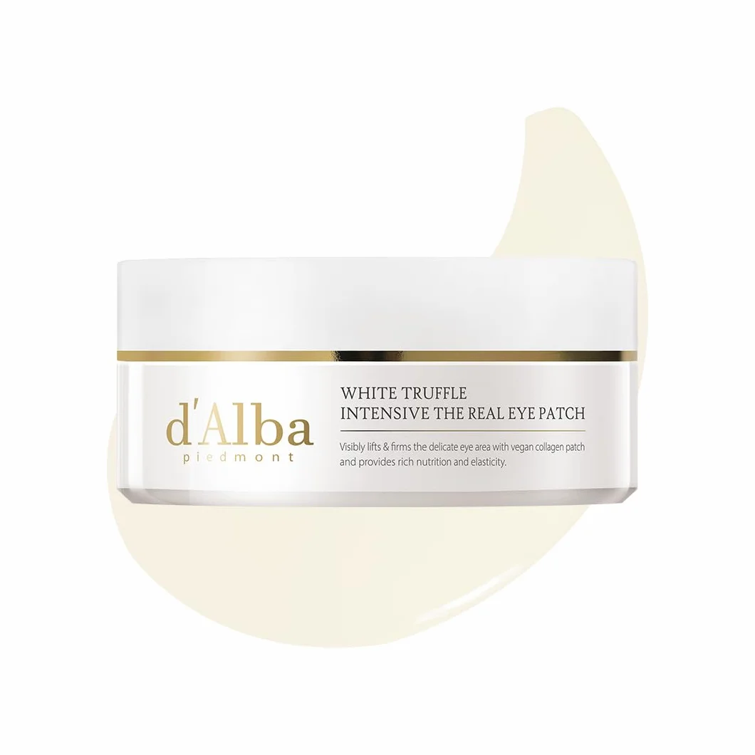d’Alba Parches Ojos Bolsas y Ojeras – White Truffle Intensive Eye Patch 90 g (68 unidades), Mascarillas Contorno de Ojos Antiedad, Hidratantes e Iluminadoras – Korean Skincare