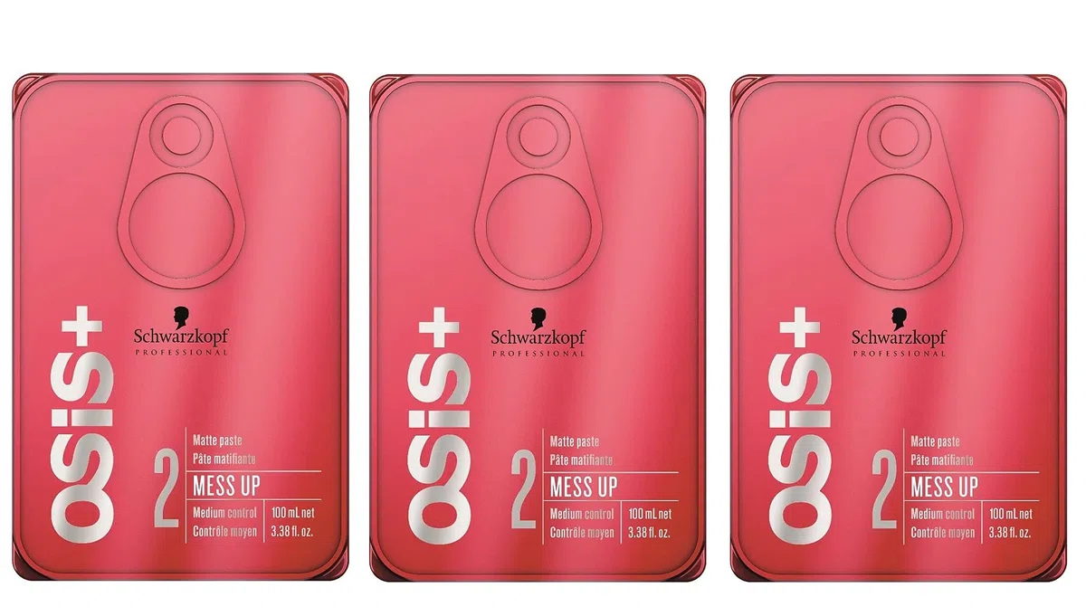 3 x Schwarzkopf Osis Mess Up Strukturpaste