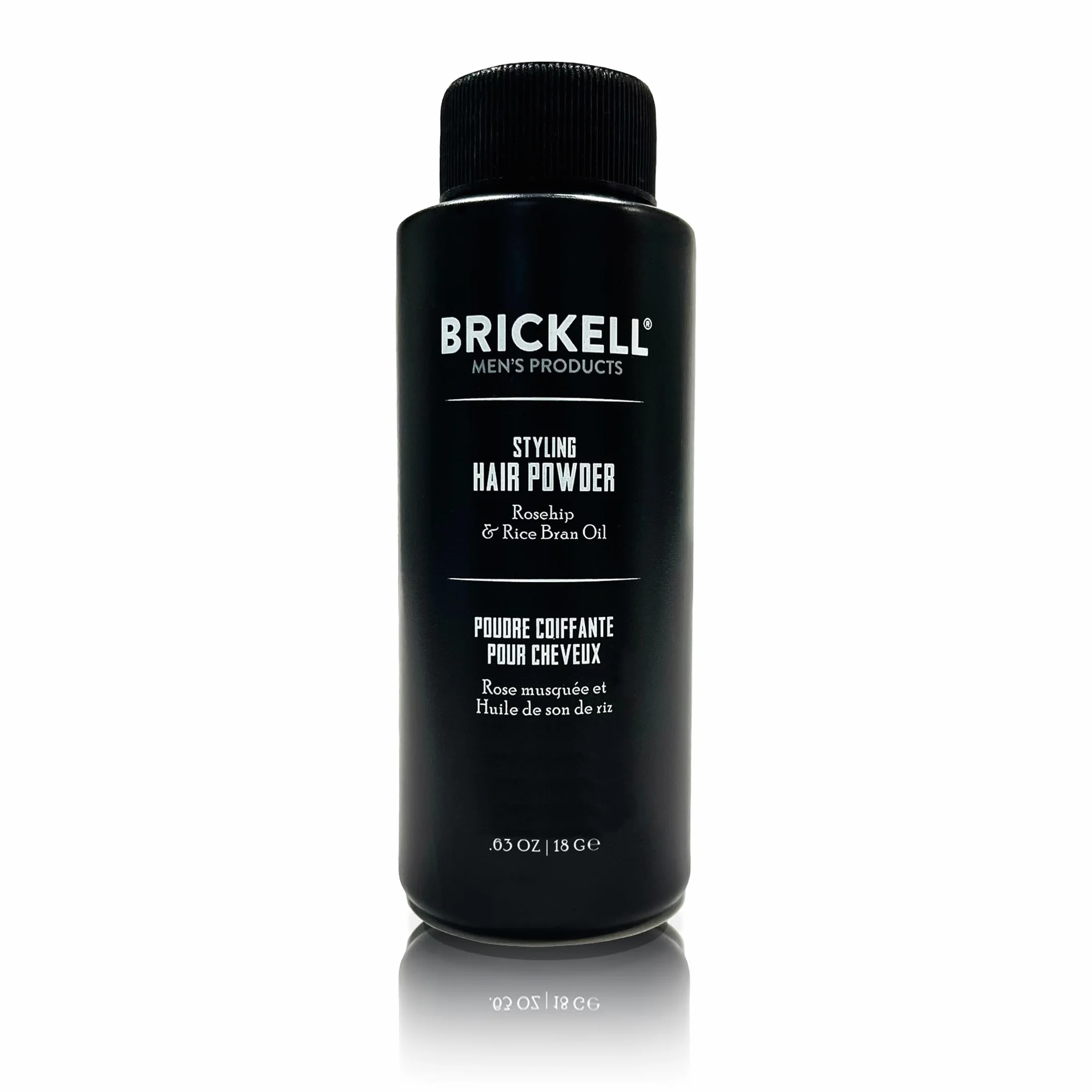 Brickell Men's Styling Hair Powder para Hombres, Crea Volumen, Natural y Orgánico, Polvo Texturizante No Graso, 18 g, Sin Fragancia