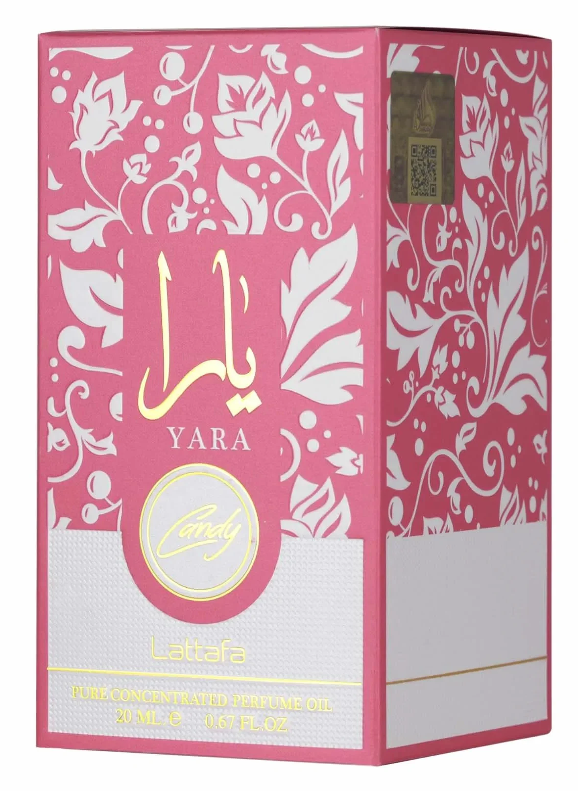 Lattafa Yara Candy - Aceite de perfume concentrado puro con fragancia de larga duración para mujeres, 19.0 g / 20 ml