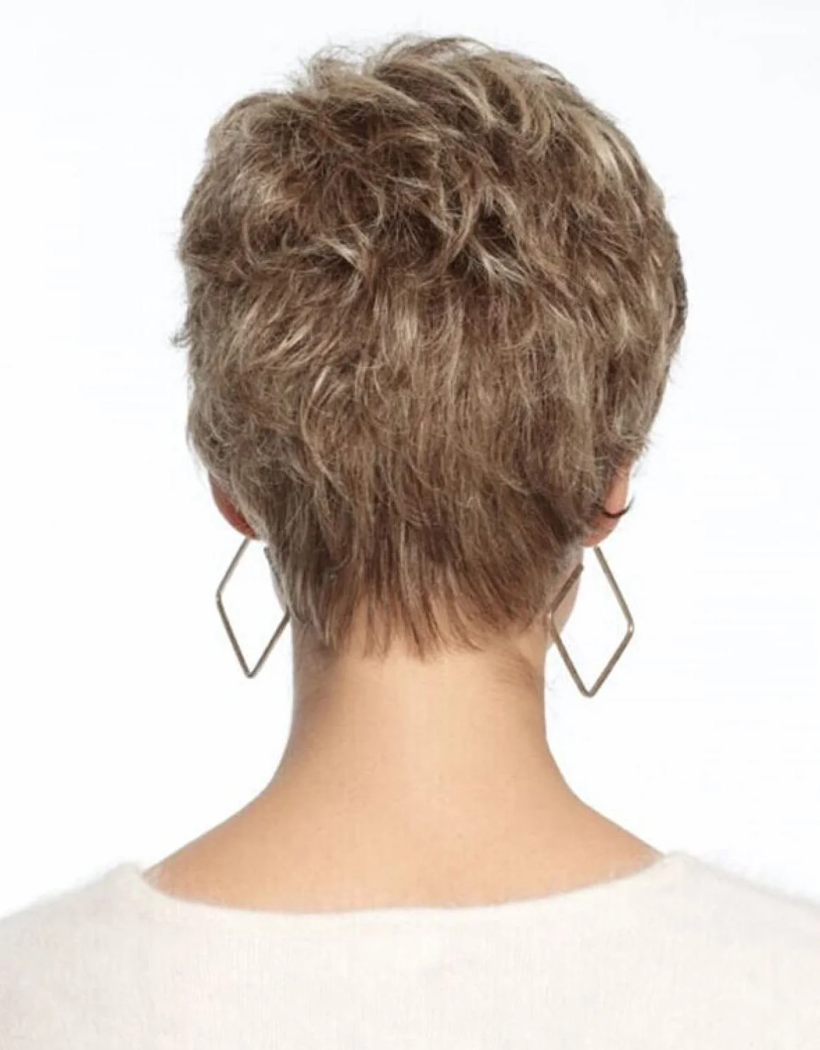Pelucas de cabello dorado para mujer, pelo corto esponjoso, con flequillo oblicuo, rubio, rizado, peluca de cabello de aspecto natural para uso diario, adecuada para niñas de mediana edad y mujeres