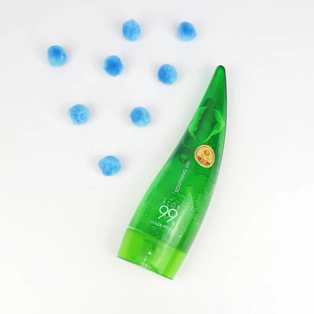HOLIKA HOLIKA Pack de 2 Geles de Aloe Vera 99% Soothing Gel 250ml, Gel De Baño Calmante E Hidratante Aloe Vera 99%. Cuidado de la Piel, no daña. Todo tipo de pieles.