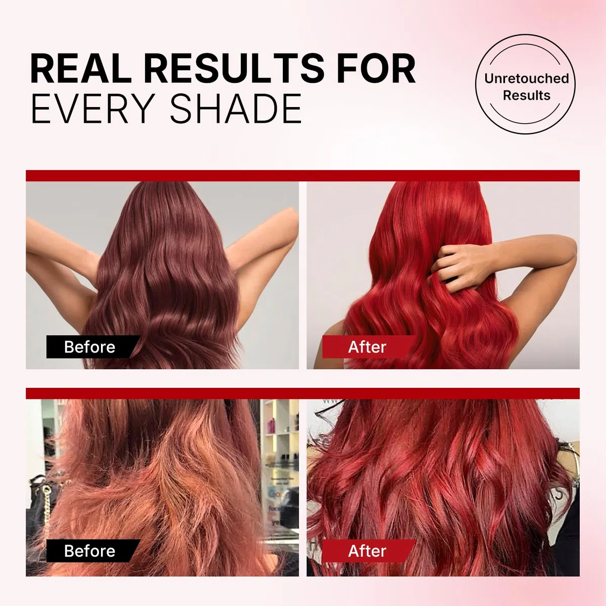 Karseell Mascarilla Pelo Rojo 500ml, Red Mascarilla Capilar Acondicionador Restaurar y Mejorar los Tonos Rojo para el Cabello Tratado con Color