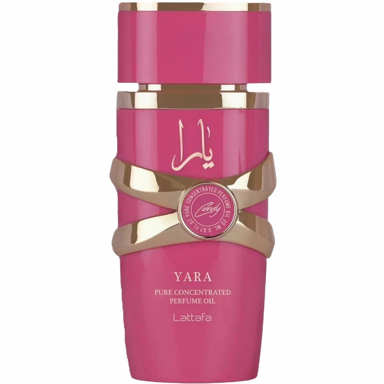 Lattafa Yara Candy - Aceite de perfume concentrado puro con fragancia de larga duración para mujeres, 19.0 g / 20 ml