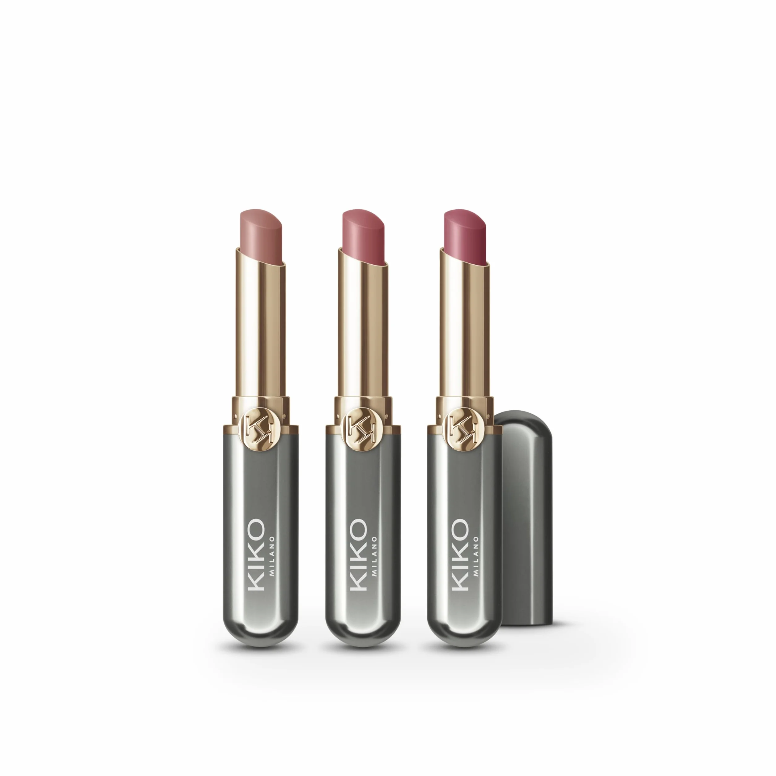 KIKO Milano Unlimited Perfection Lip Set 01, Kit De 3 Labiales Cremosos De Larga Duración Y No-Transfer
