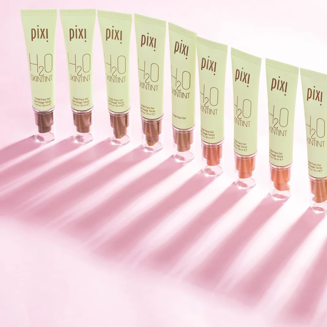 Pixi H2O Skintint | Gel Hidratante con Color | Ligero, Hidratante y Resistente al Agua | Uniformiza el Tono y Reduce el Enrojecimiento | En el Color " Honey” | 1.2 fl oz/35 ml