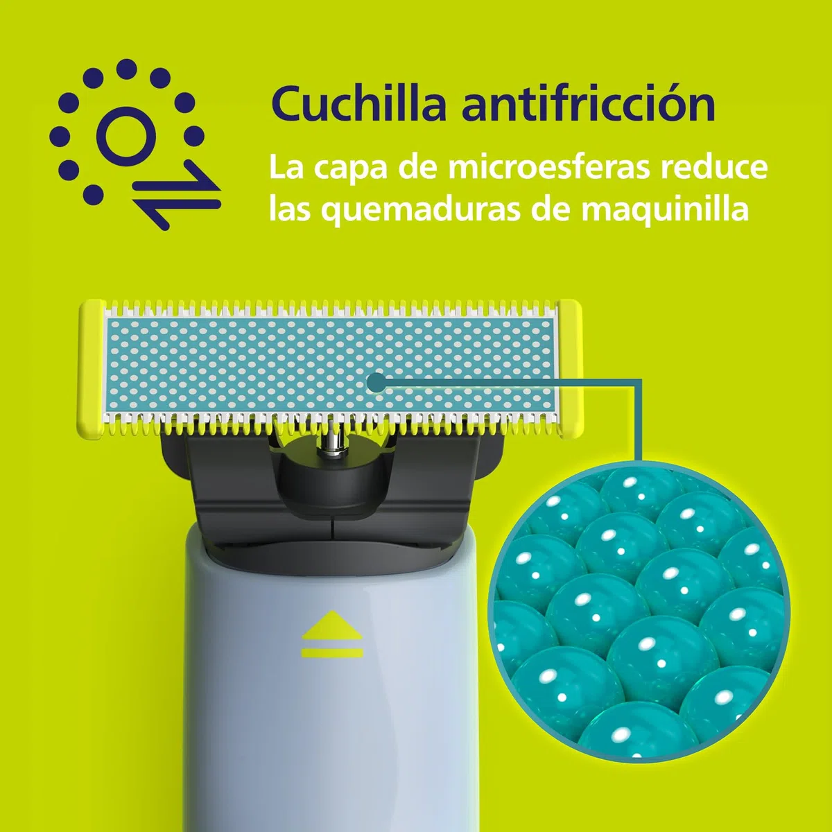 Philips OneBlade First Shave Auténtica Recortadora de Barba, Maquina de Afeitar Hombre, 2 Cuchillas, Cargador USB-A sin adaptador de pared, QP1324/30