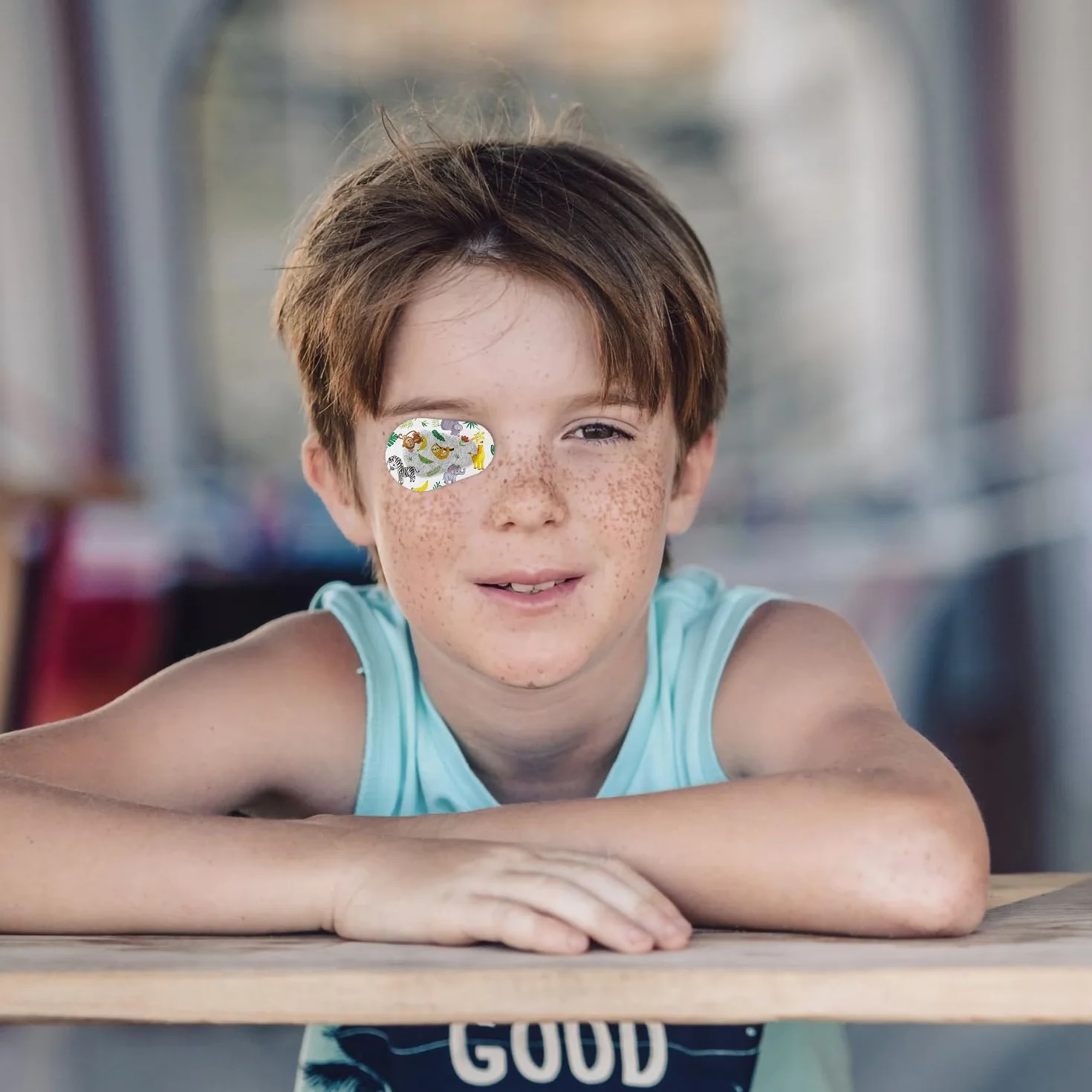 90 Piezas de parches para los ojos para niños, parche adhesivo para los ojos para niños Parche adhesivo para los ojos de algodón que bloquea la luz de verano para niños (9 Estilos)