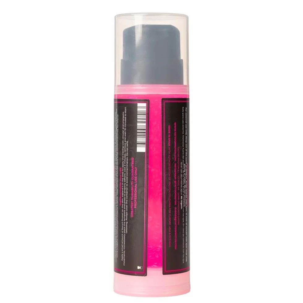 Proton Professional Stencil Primer Rosa AIRLESS SYSTEM - 250ml / 8.5 Oz. Gel transferencia tatuajes maxima adherencia. Stencil Tattoo