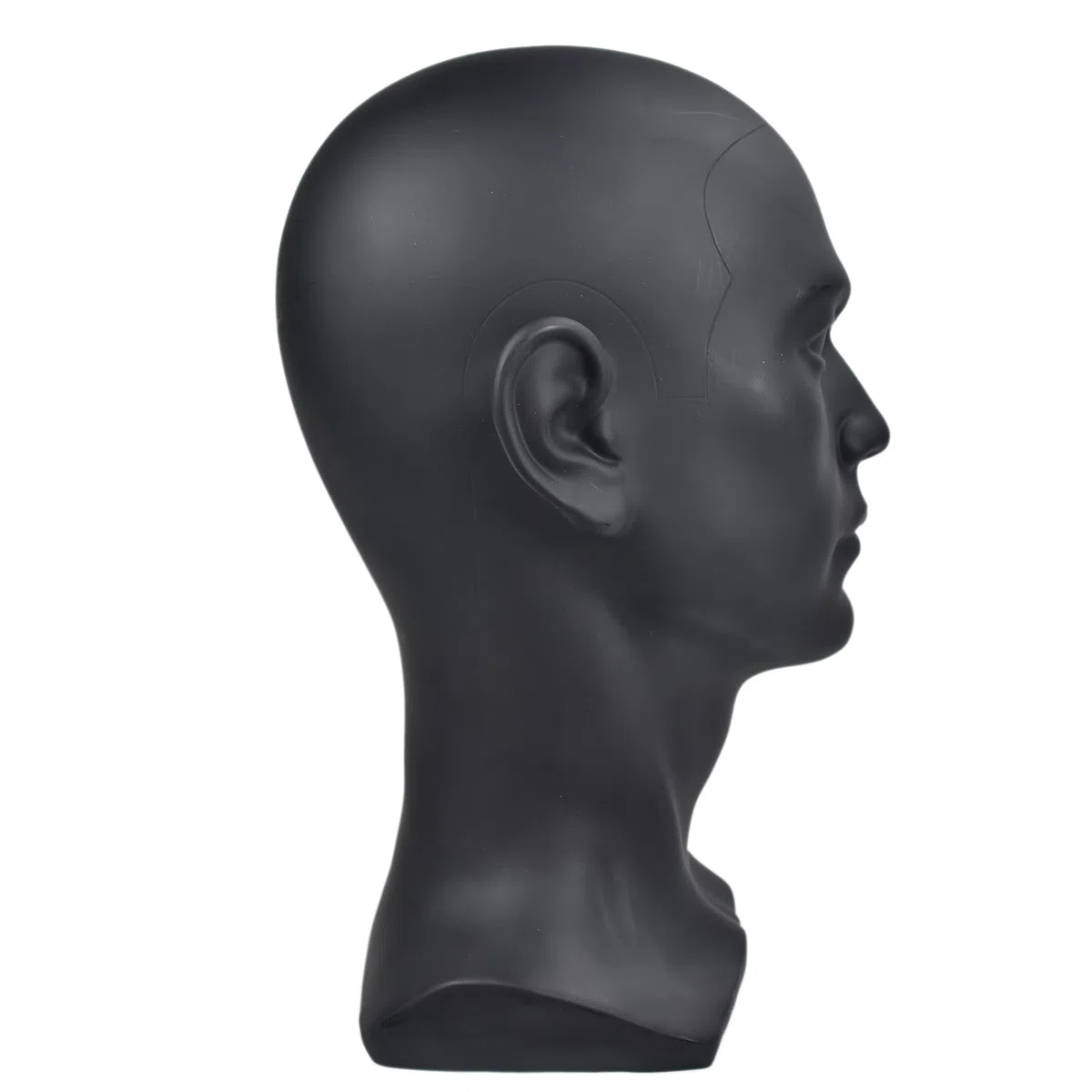 Maniquí de Cabeza de Hombre Profesional cosmetología maniquí de Cabeza para la exhibición de Pelucas Gafas Sombrero joyería Auriculares Soporte de exhibición （L-YH）