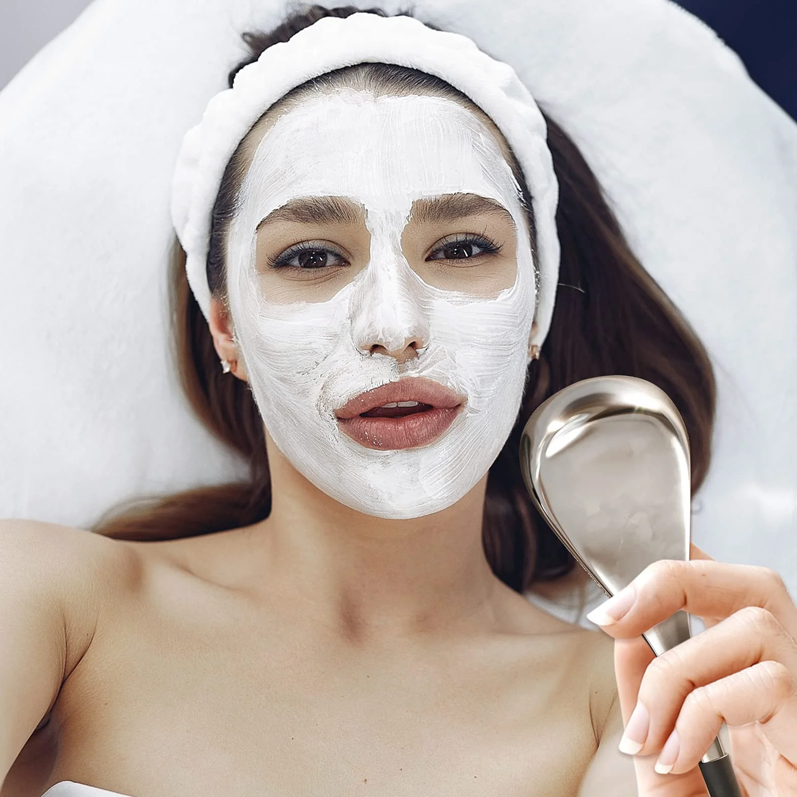 VXDAS - Herramienta Cryo Stick para masaje facial, de acero inoxidable, herramienta de enfriamiento con forma de globo para tratamiento anti edad e hinchazón de los ojos.