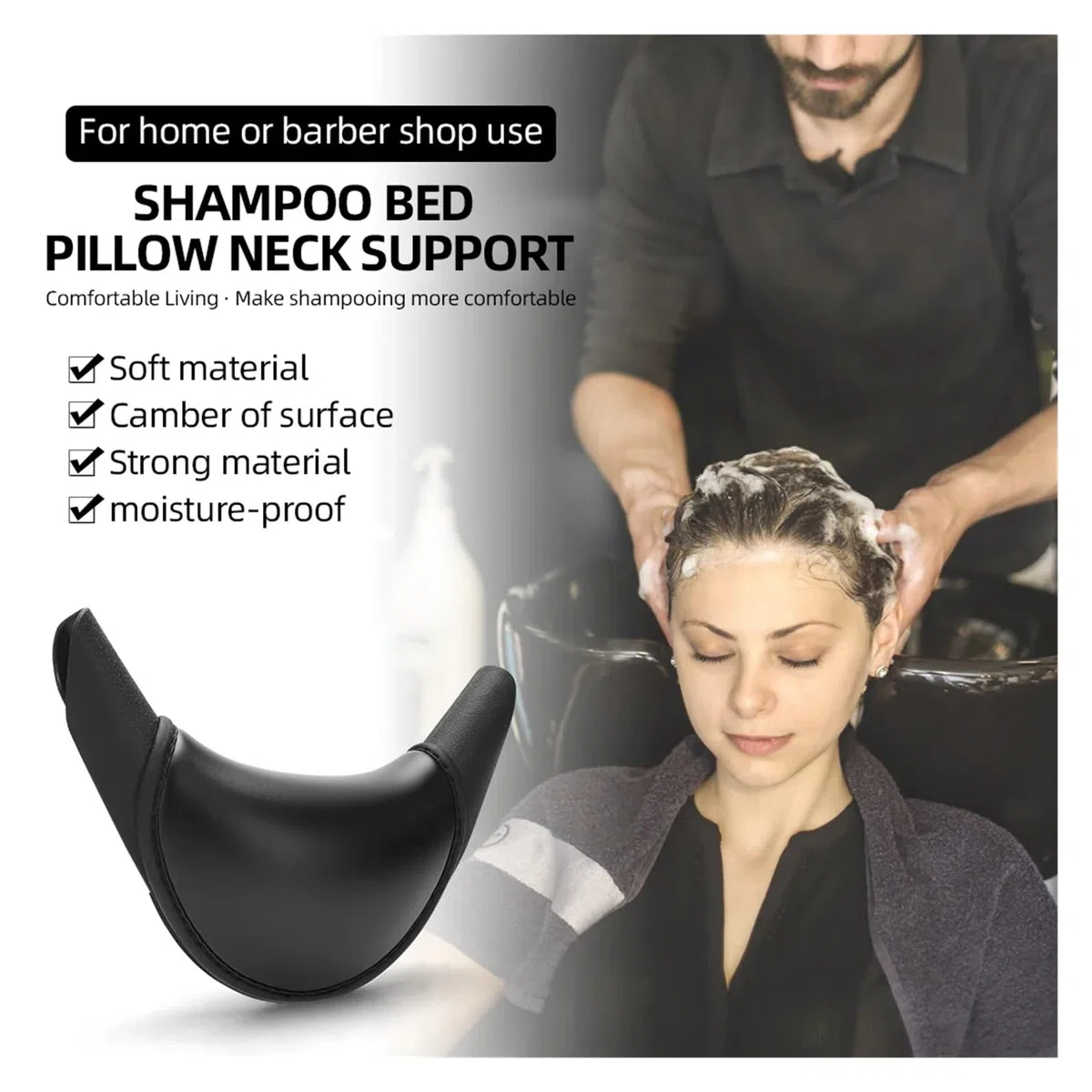 Almohada de Lavado para el Cabello Almohada for el Cuello for Lavado de Pelo y Piel, Cuenco for champú, Belleza del Cabello, cojín for Fregadero, Lavabo, Accesorios de salón