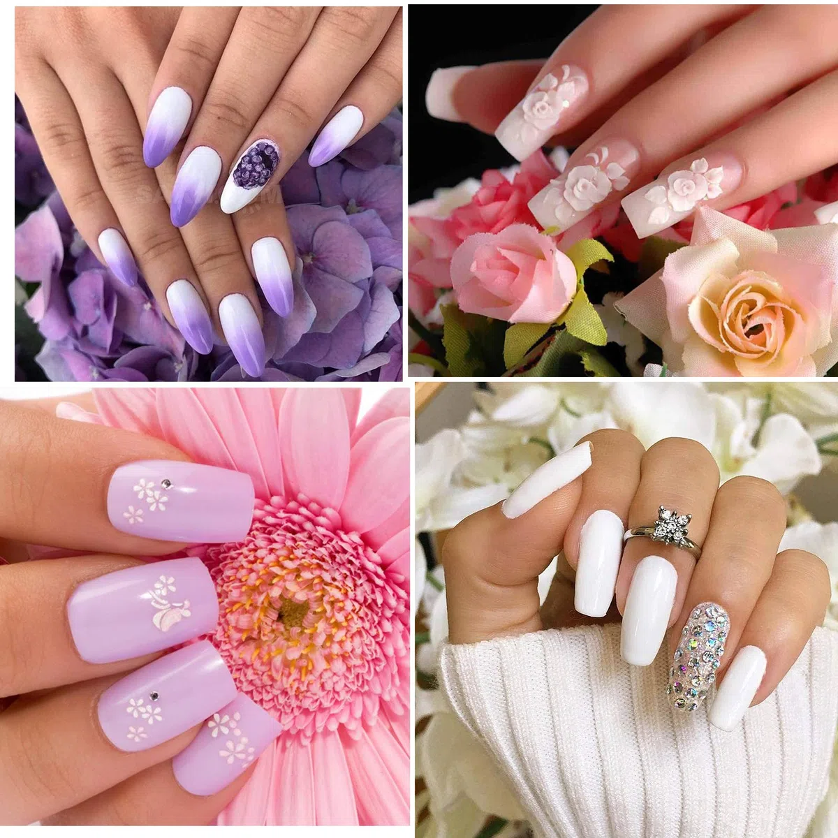 Silicona Mano de Práctica de Uñas, Modelo de Práctica de Mujer Mano Artificial Flexible y Suave Uñas Arte Modelo Hembra Silicona Maniquí Manos con 200 piezas Puntas de Uñas