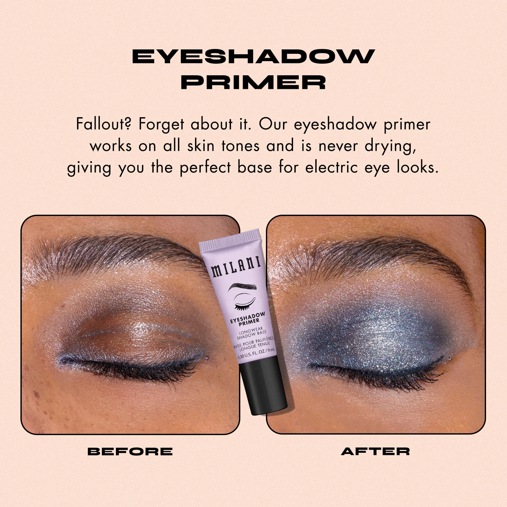 Milani Eyeshadow Primer - color nude, 1er Pack (1 x 1 pieza)