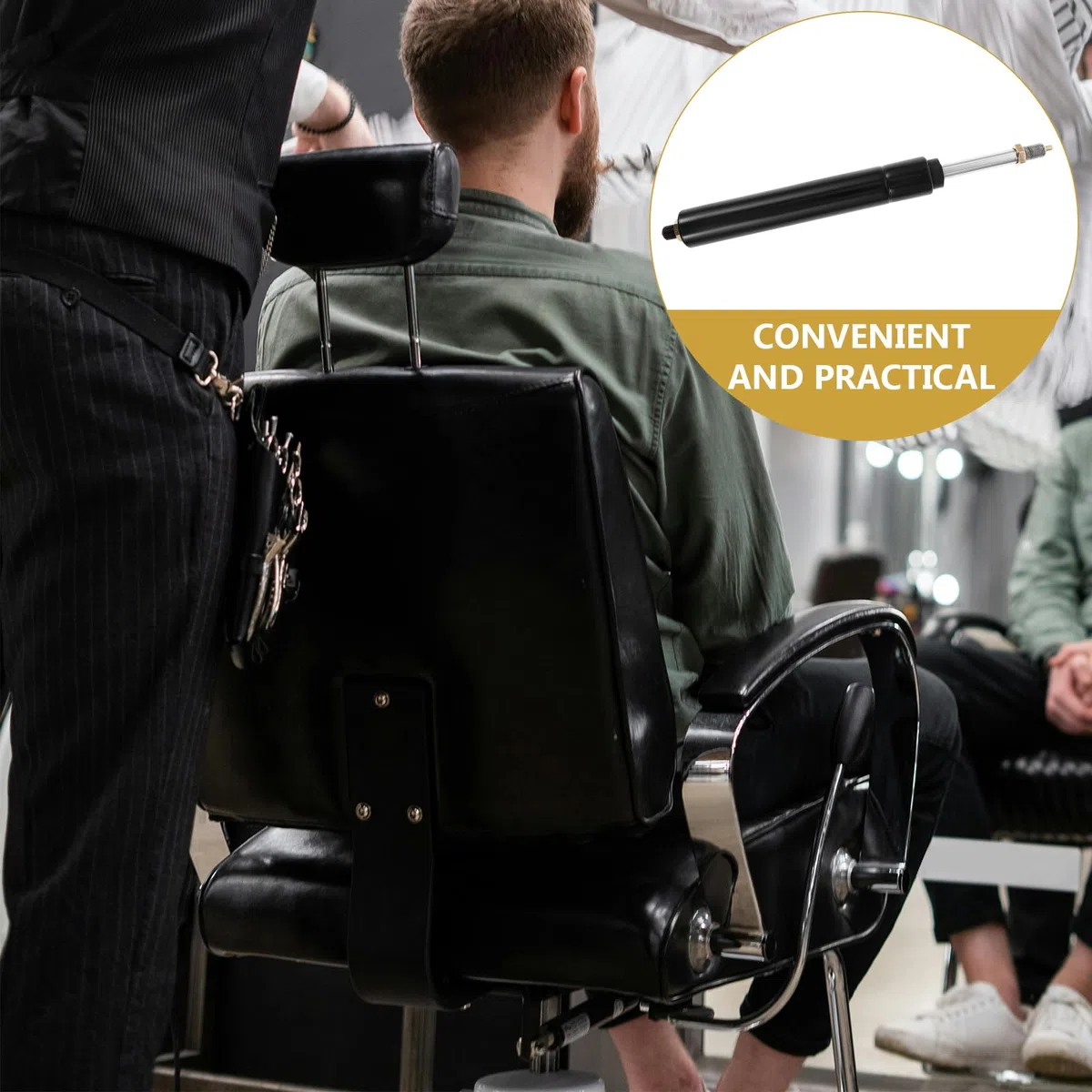 FOMIYES Silla De Peluquería Silla De Barra De Aire De Conexión Reparación De s De Salón De Salón Varilla Hidráulica De Repuesto Resistente Reparación De