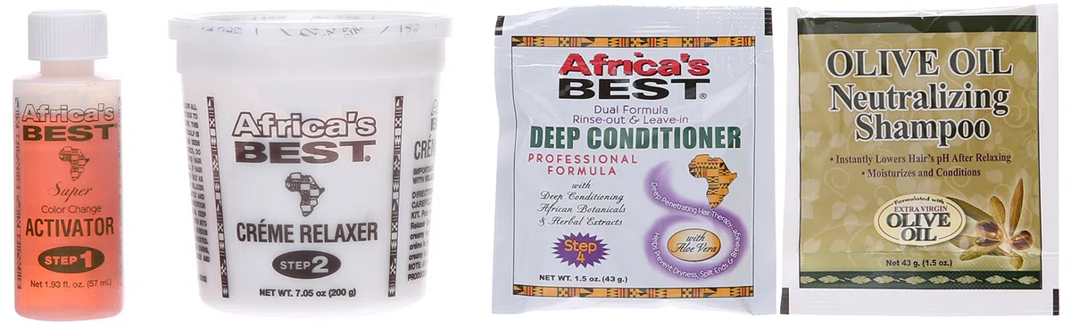 Africa's Best Super No-lye Dual Conditioning Relaxer System, (Pack of 2) by Africa's Best