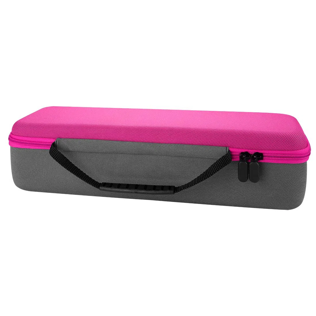 Linkidea Estuche rígido de viaje para cepillo secador de pelo Revlon, secador de pelo de un solo paso y moldeador voluminizador, caja de transporte de cepillo de aire caliente (rojo rosa)