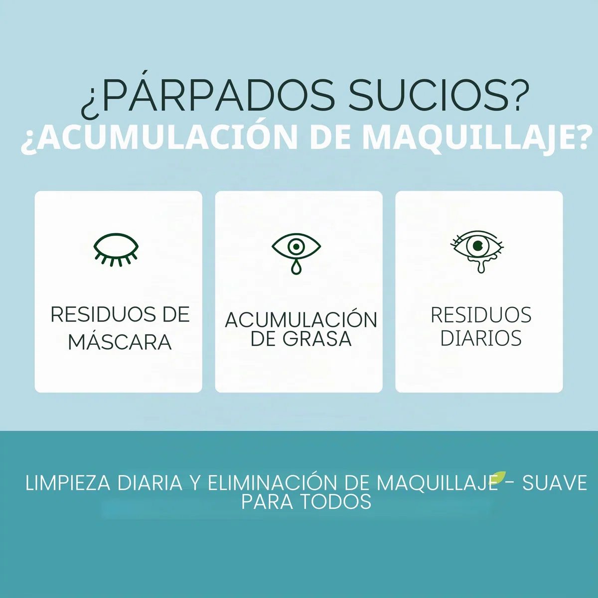 Toallitas antimicrobianas para párpados y pestañas | Para picazón, ojos secos, orzuelos y blefaritis, suaves y naturales, hipoalergénicas y calmantes para ojos sensibles, paquete de 60