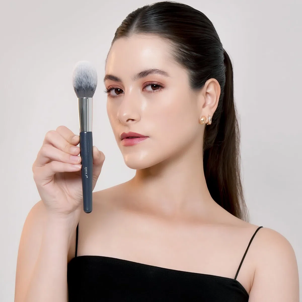 BEILI Brochas de Maquillaje,15 PCS Set de Brochas de Maquillaje Veganas,Base en Polvo Sombra de Ojos Mezcla Corrector Juego de Brochas para Pliegues Pinceles para Delineador de Cejas