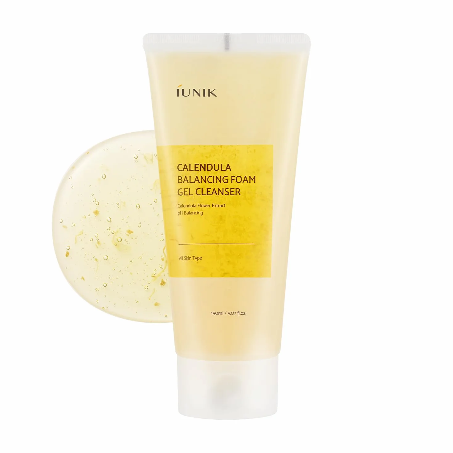 IUNIK - Calendula Balance Foam Gel Cleanser, 150 ml