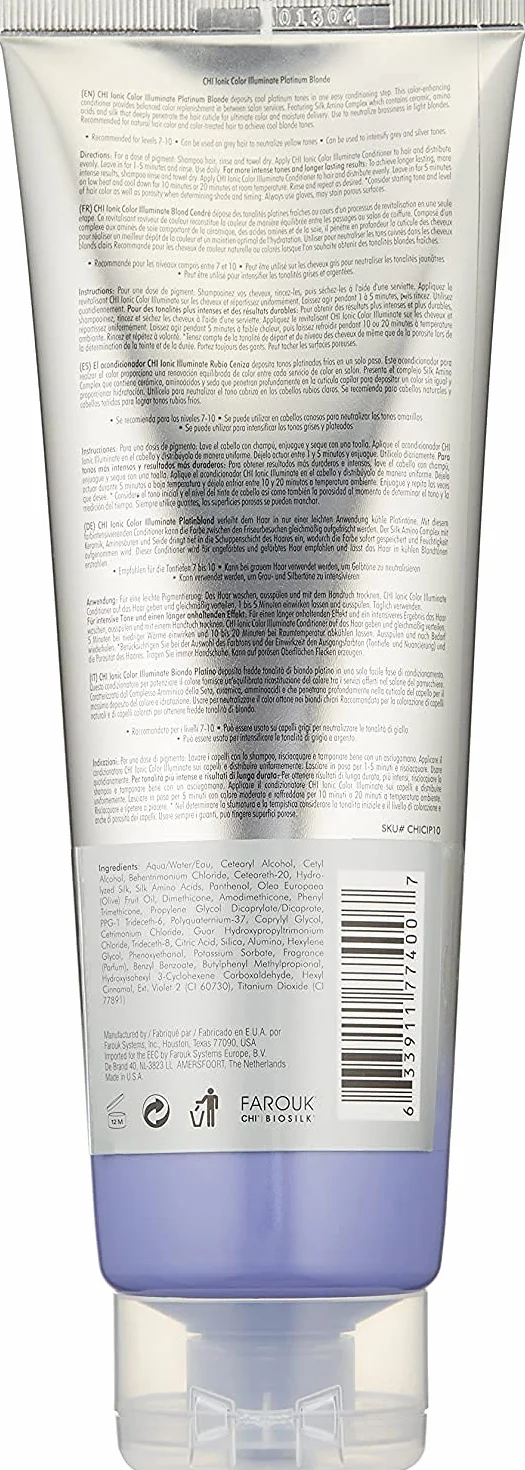 Farouk Chi Color Illuminate Platinum Blonde Acondicionador 355ML