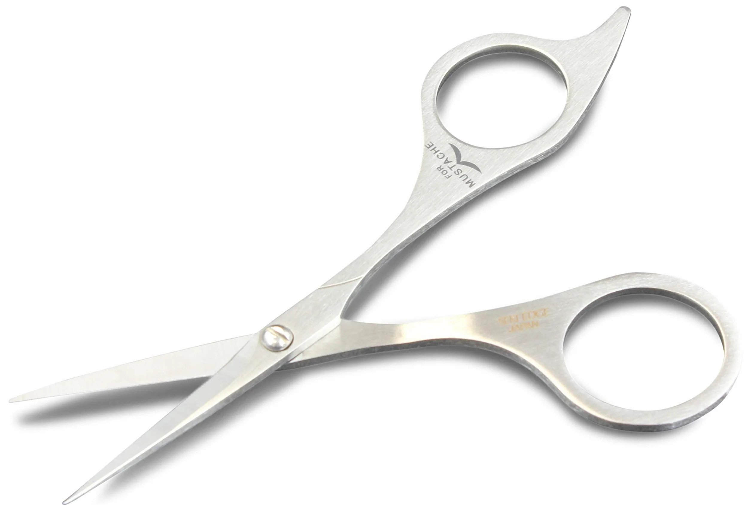 Seki EDGE SS-902 | Made in Japan | Tijeras de barba dentadas | Tijeras de precisión ergonómicas de acero inoxidable | Hojas finas afiladas a mano | 12,4 x 5,1 x 0,6 cm