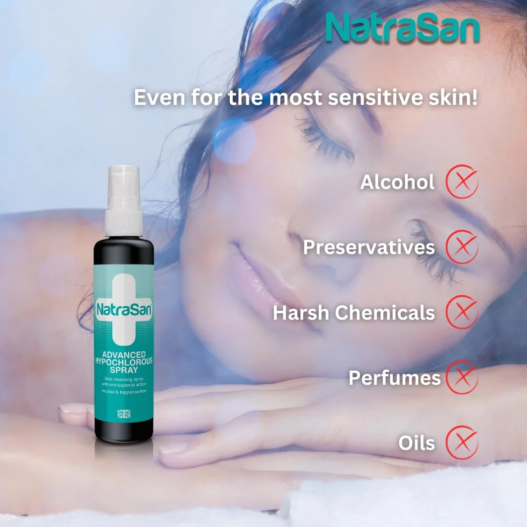 NatraSan Spray Hipocloroso Avanzado, limpieza inigualable para calmar, hidratar y proteger tu piel. (500ML)