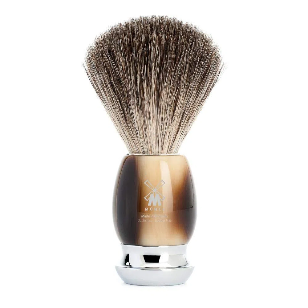 Set Afeitado Mühle Brocha Afeitar, Bol & Maquinilla Cuerno Serie Vivo