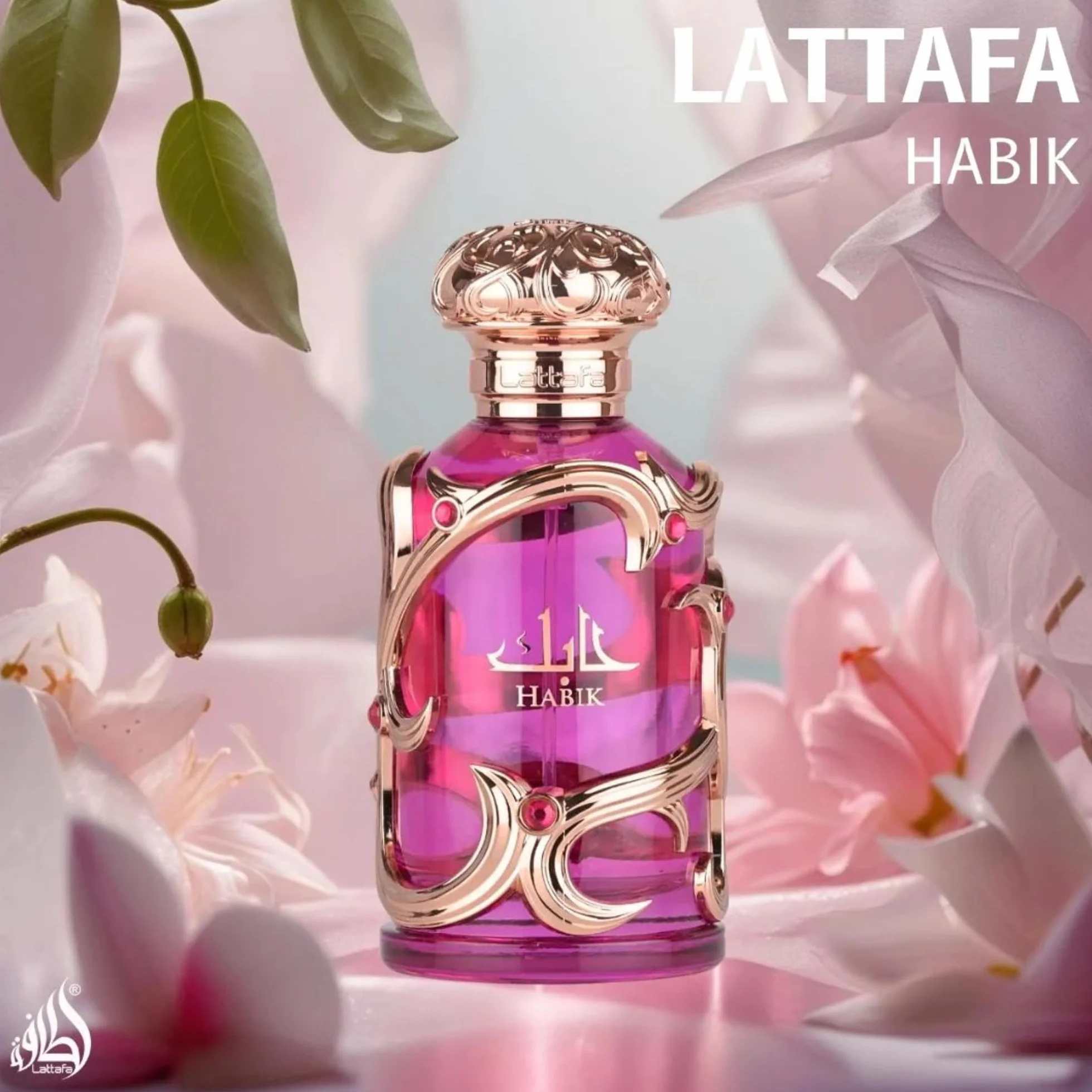 Lattafa Habik - Floral, afrutado, fresco, almizclado, Eau de Parfum, Spray, Fragancia duradera para mujer, 100 ml
