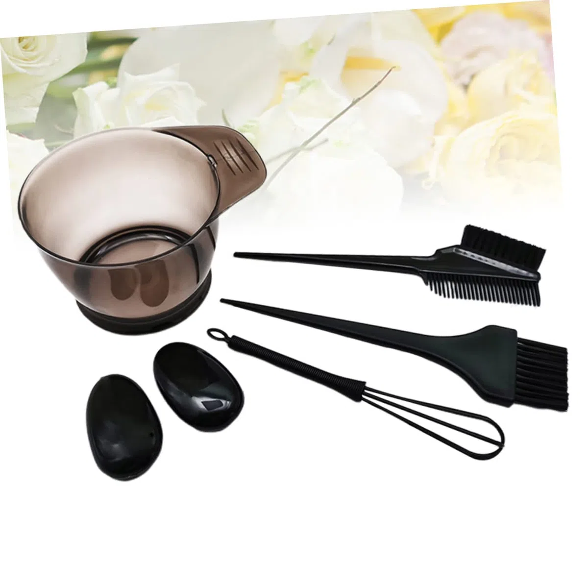 5pcs Cepillos de mezcla de pelo Peine Mezclador Bowl Set Set de Color de Cabello Salón Herramienta de Coloración de Cabello Kits de Color de Cabello Juego de Cinco Piezas Lavar Los Platos