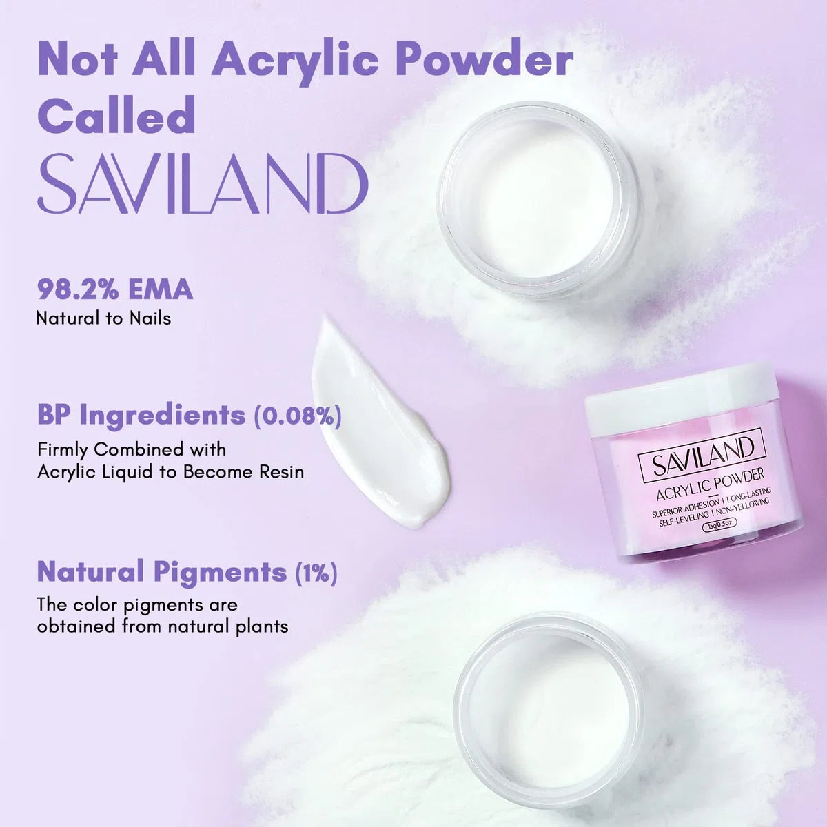 Saviland Kit De UñAs AcríLicas: Juego De Polvo Y Líquido Acrílico De 3 Colors Con Cepillos Para Uñas/Taladro Para Uñas/Gel Superior/Unión De PH No Ácido/Pegamento Para Uñas/Plato Dappen