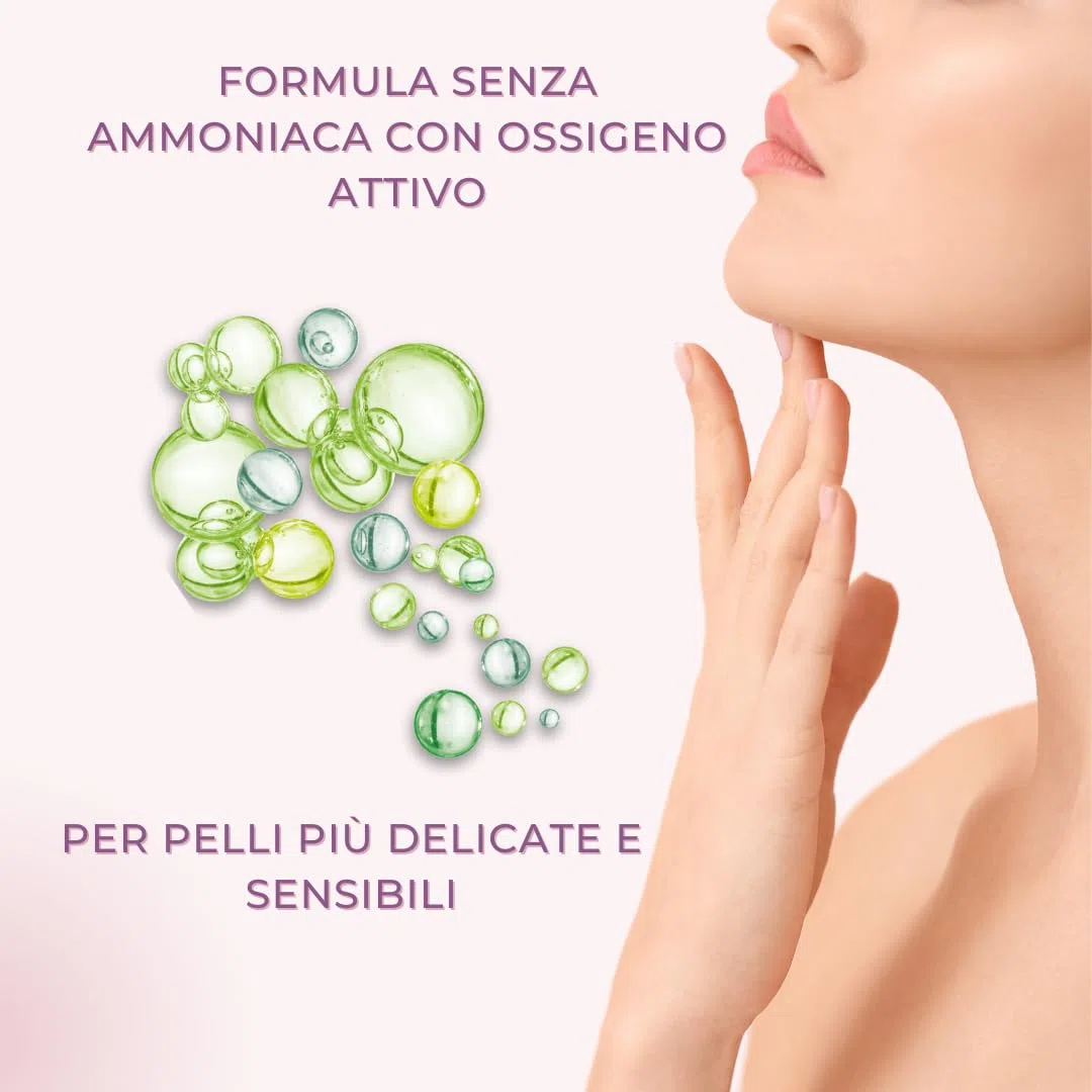 12 x Hibros Crema Decolorante sin amoniaco 2 tubos x 30 ml)