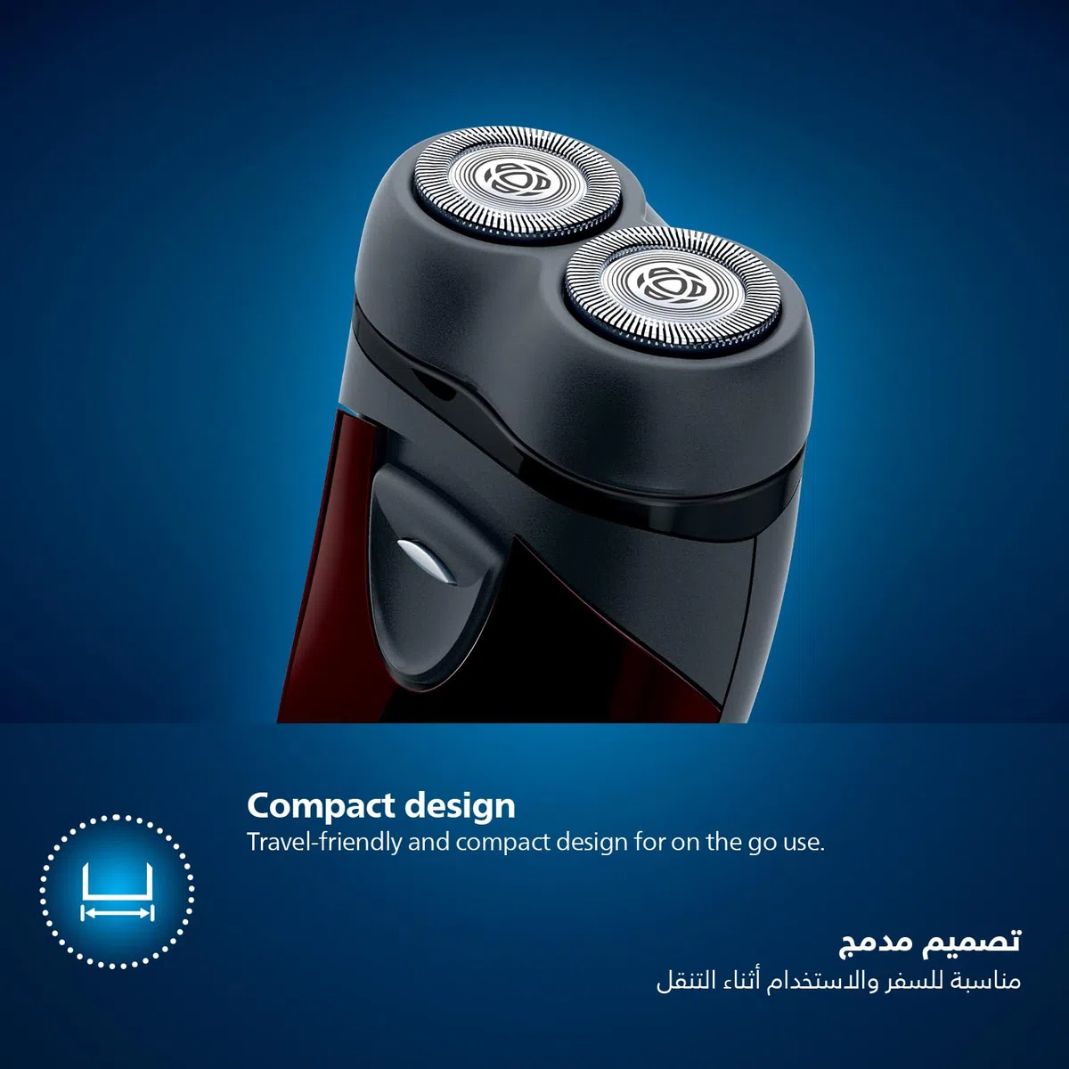 Philips PQ206 Electric shaver Battery powered Convenient to carry/GENUINE