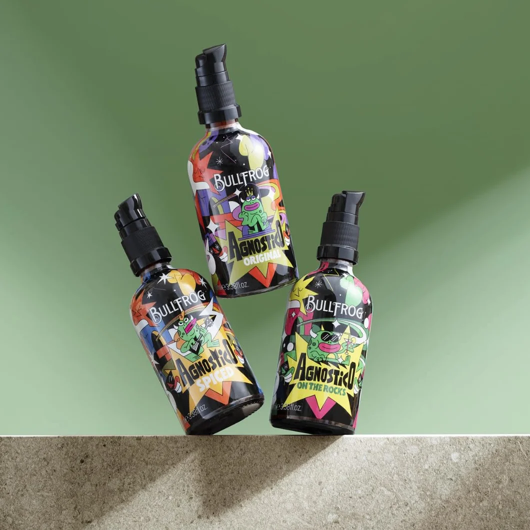 Bullfrog - Bálsamo Multifuncional para Barba Edición Limitada Artista 100ml - Nutre e Hidrata la Barba - Protege contra Irritaciones - Fragancia con Notas de Anís, Cuero, Tabaco y Bay Rum