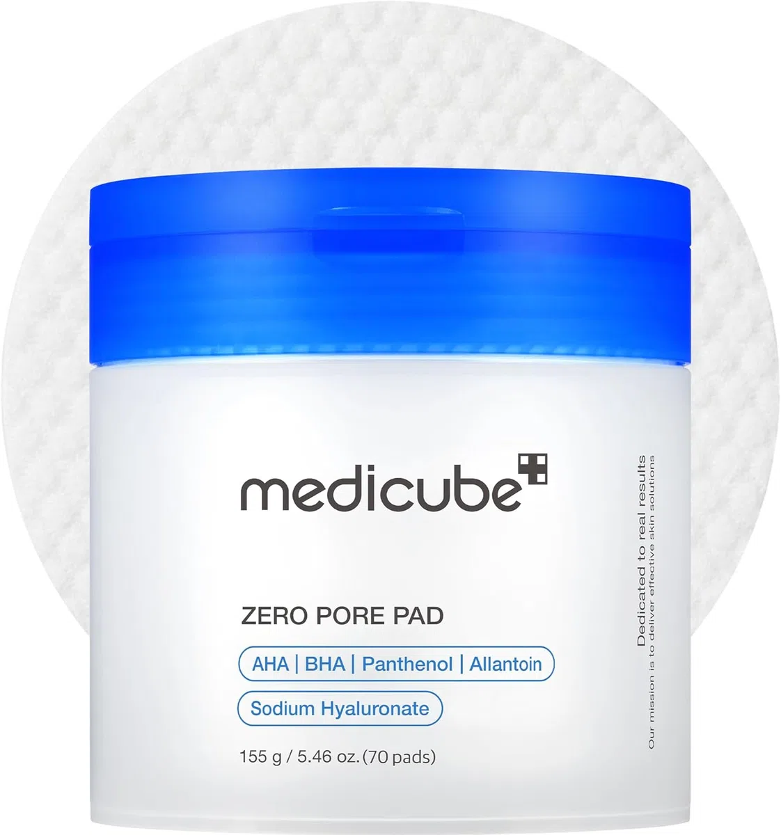 Medicube ZERO PORE PAD 2.0, 70 Piezas - Almohadillas Faciales Exfoliantes Suaves con AHA, BHA, PHA, Centella Asiática y Árbol de Té para Tratamiento de Piel