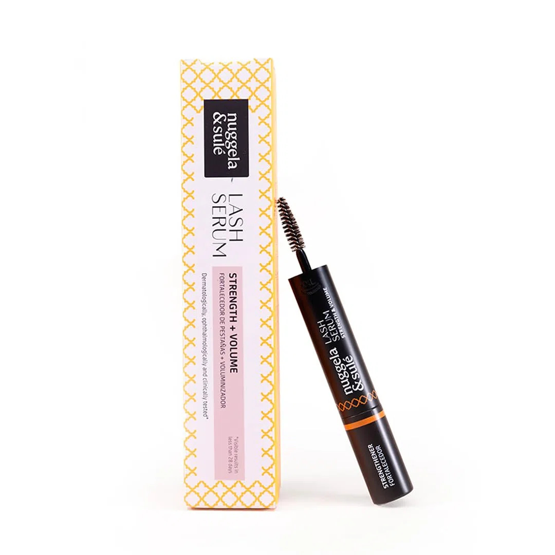 Nuggela & Sulé Lash Serum. Sérum de Pestañas de Doble Acción: Fortalecedor y Voluminizador. Con Extracto de FO-TI. Demostrado Mediante Estudio Clínico. 5 ml + 5 ml