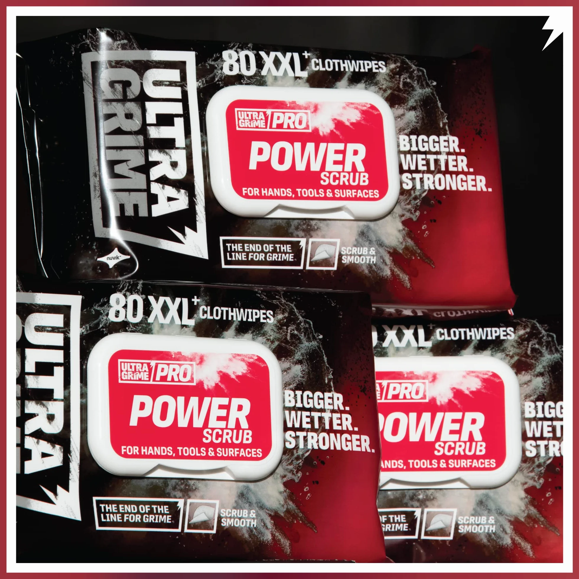 UltraGrime PRO Power Scrub Clothwipes