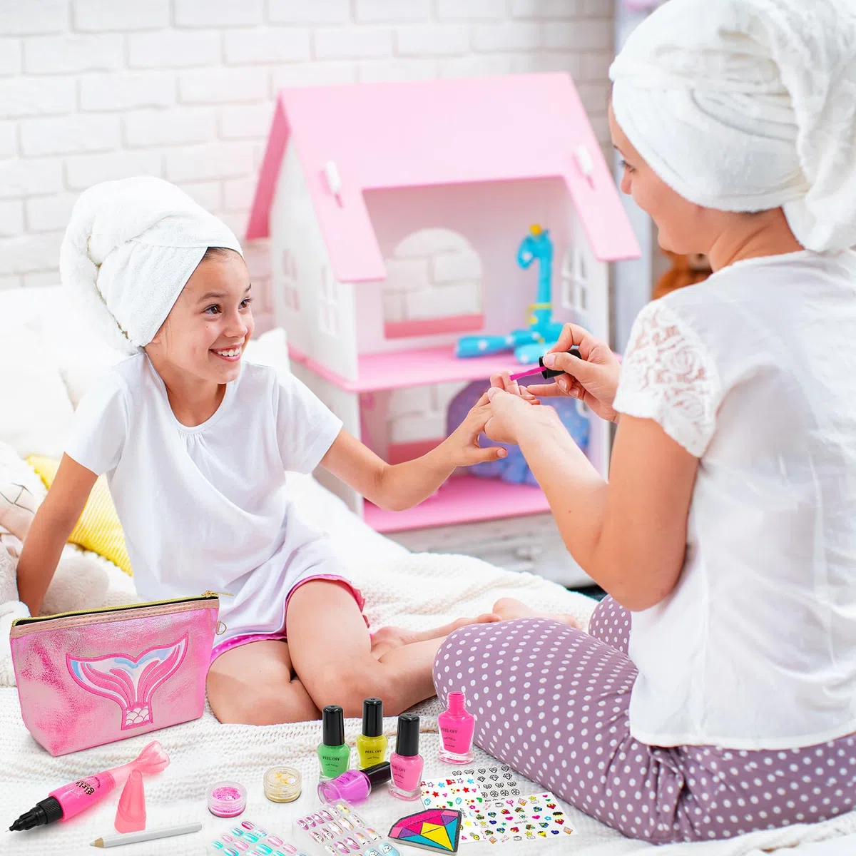 Kit de Arte de Uñas para Niñas, Juego de Esmalte de Uñas para Niñas, Juguetes para Niñas de 6, 7, 8, 9, 10, 11, 12 años, Regalos para Niñas, Regalos de Navidad y Cumpleaños