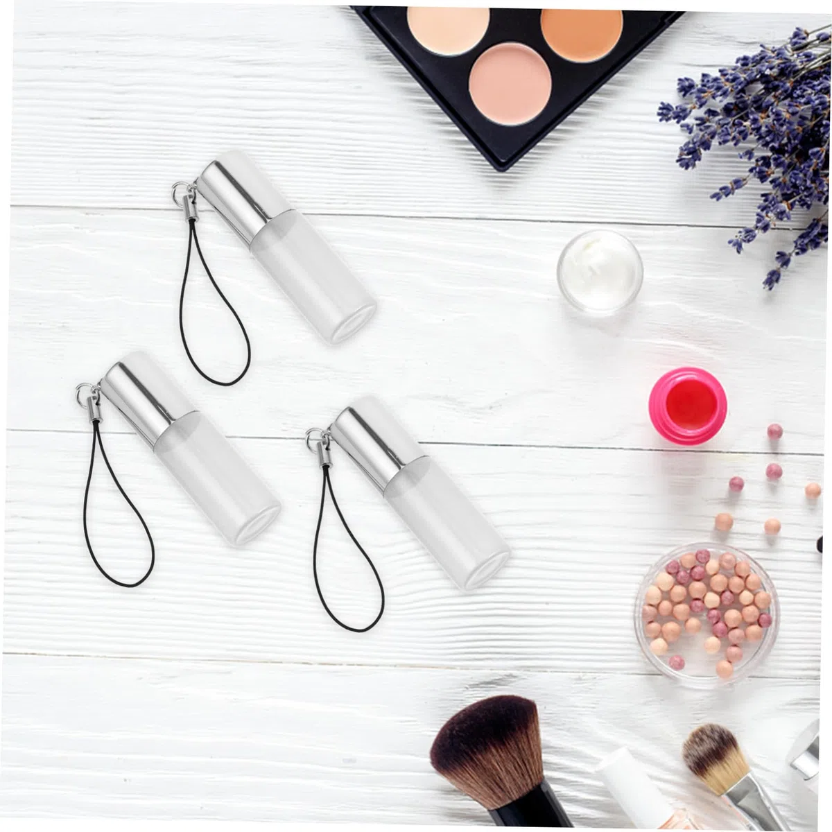 Botellas de Vidrio Perlado Roll-on 10 Piezas 5 Ml con Bola Acero Inoxidable y Tapa Dorada Colgante para Aceites Esenciales y Perfumes Portátiles de Viaje